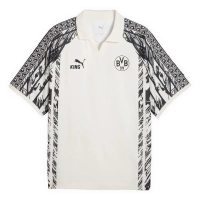 Men's Borussia Dortmund King T-Shirt Black and White