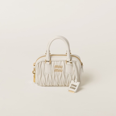 ★ayaさま専用②★MIUMIU ナッパマテラッセバッグ♪ Miu Miu マテラッセ ナッパレザーショルダーバッグ | ブラック