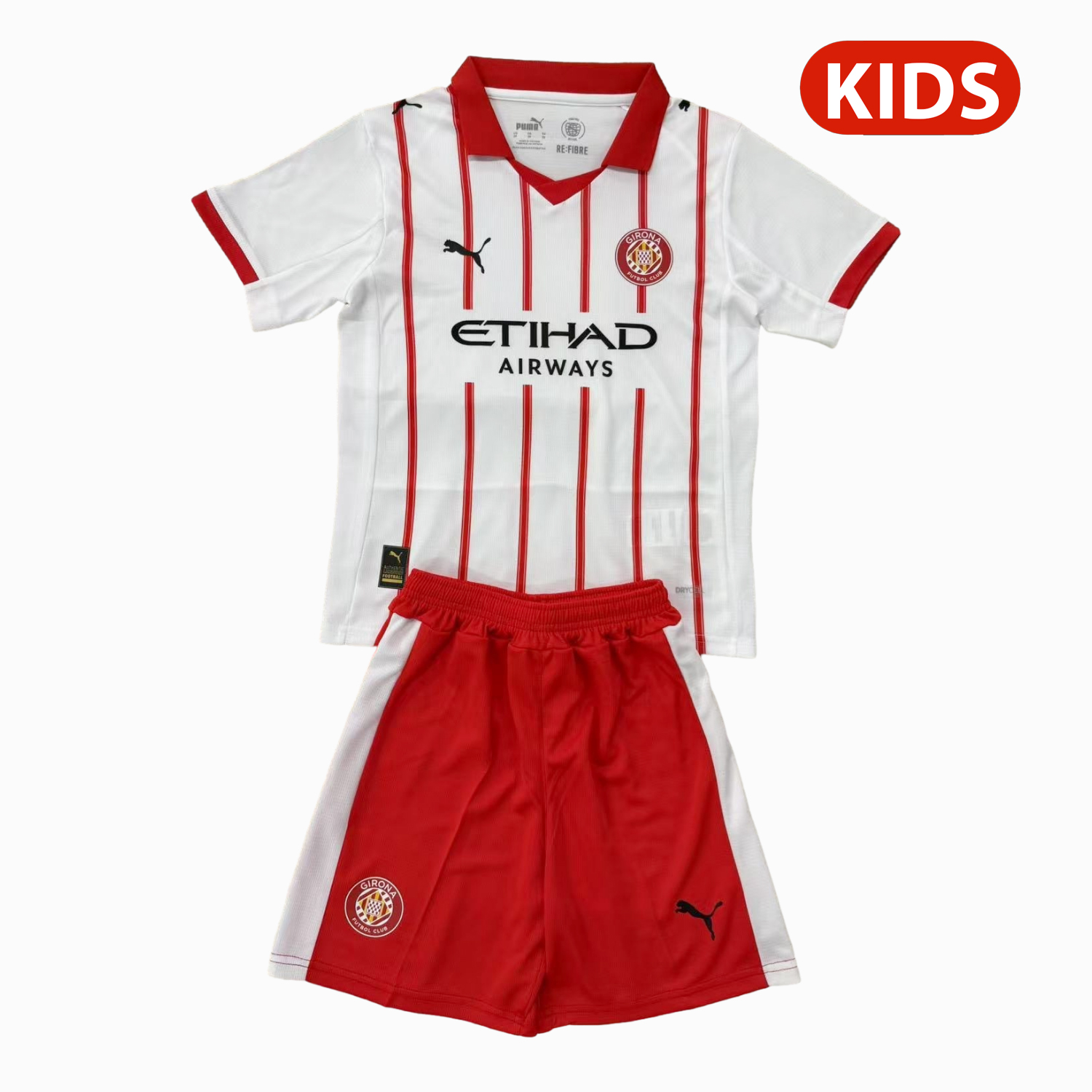 Kid's Girona FC 2025/26 Home Shorts