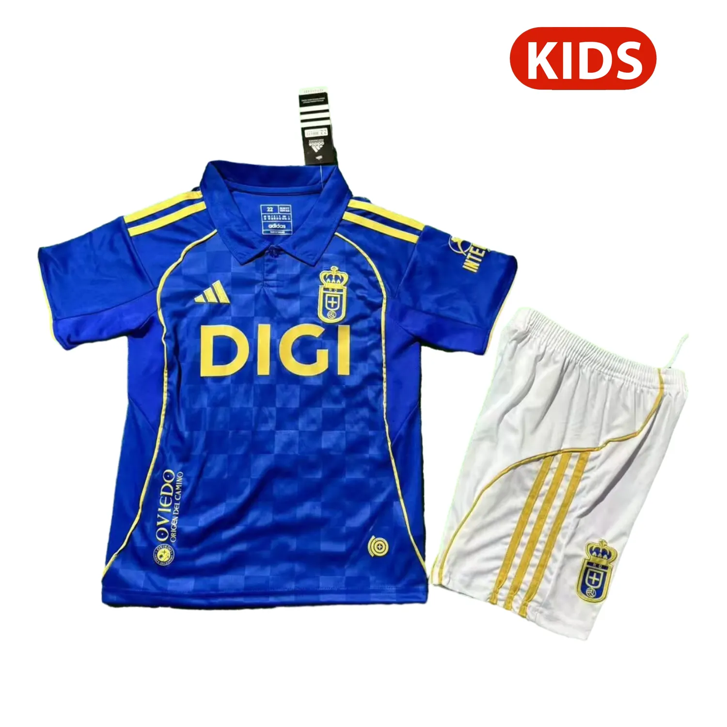 Kid's Real Oviedo 2025/26 Home Shorts