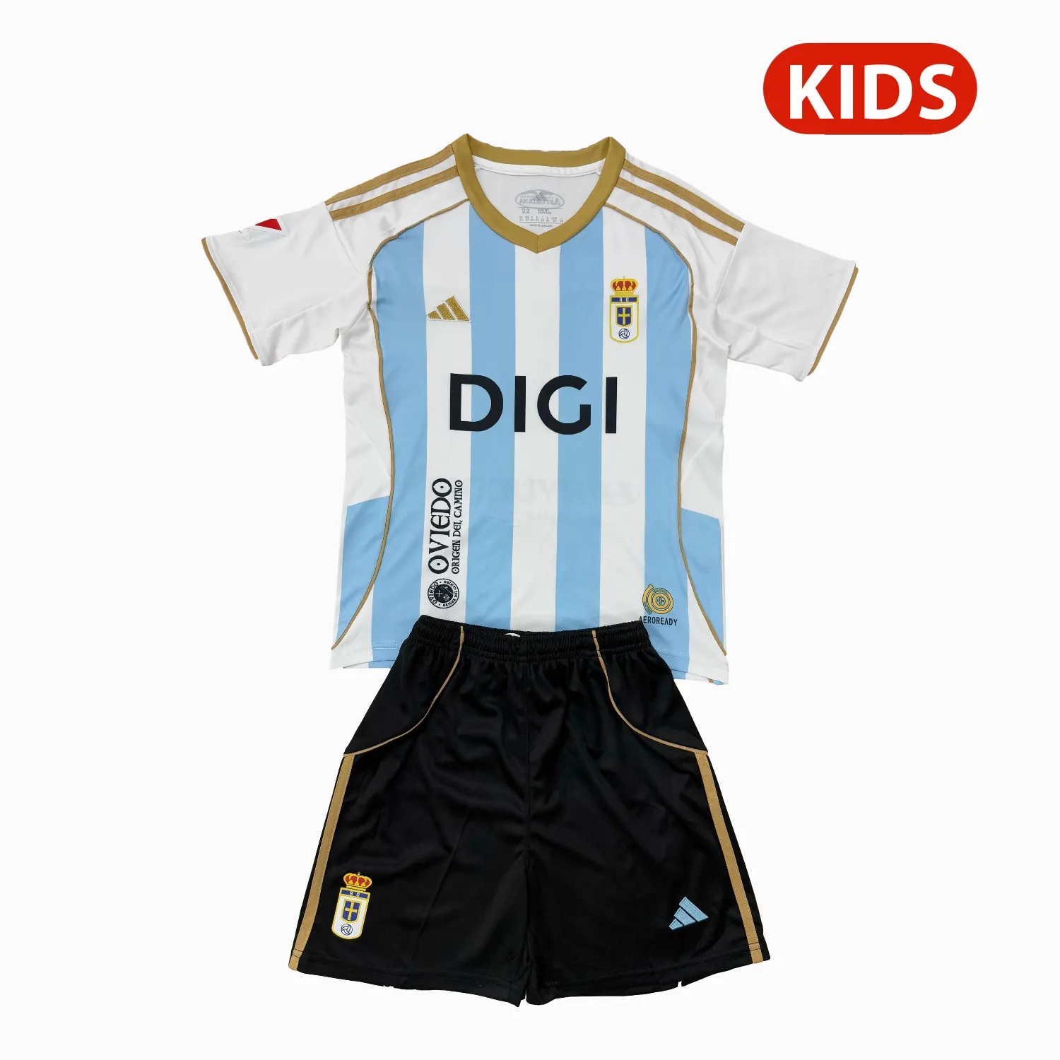 Kid's Real Oviedo 2025/26 Third Shorts