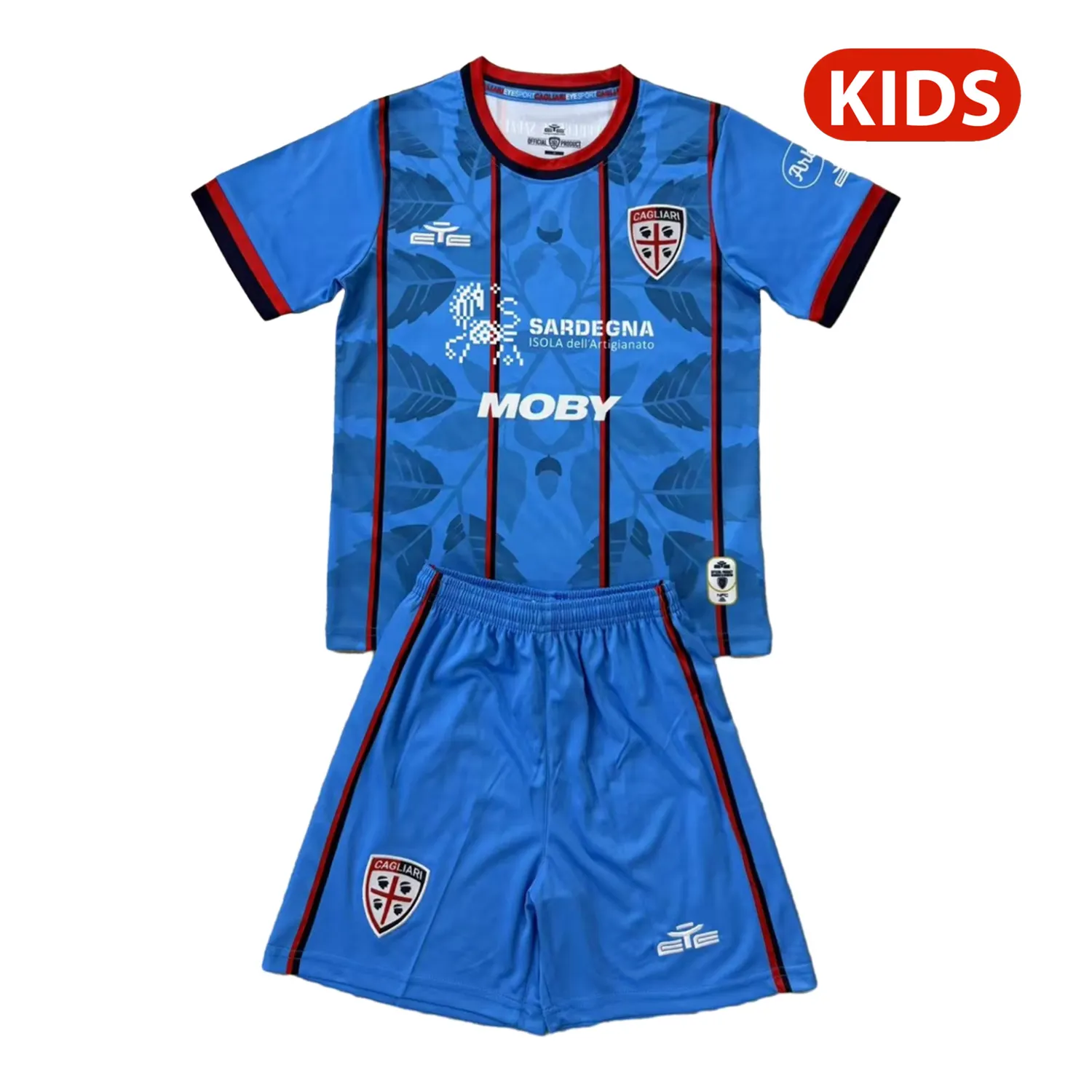 Kid's Cagliari Calcio 2025/26 Third Pre Match Shirt
