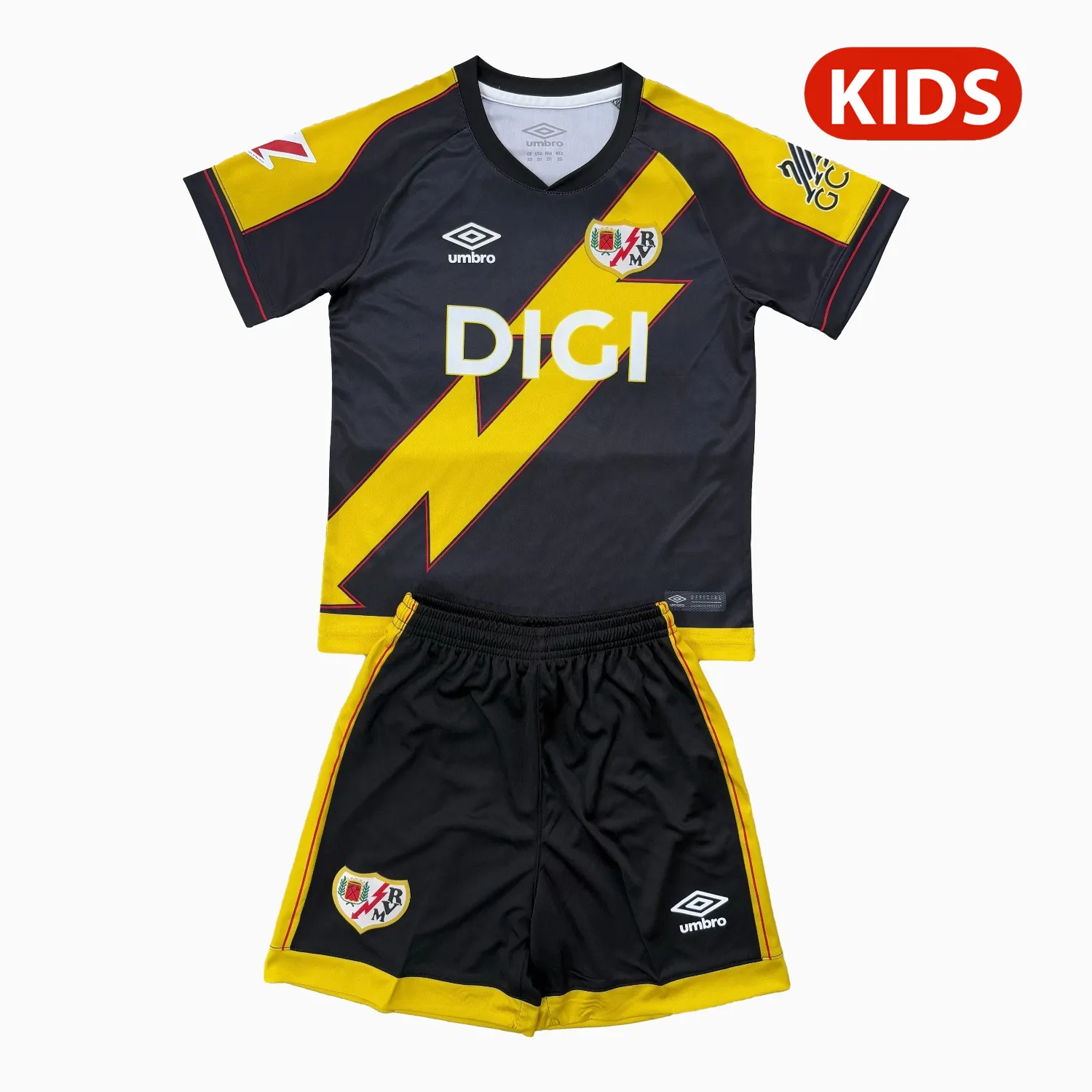 Kid's Rayo Vallecano 2025/26 Third Shirt