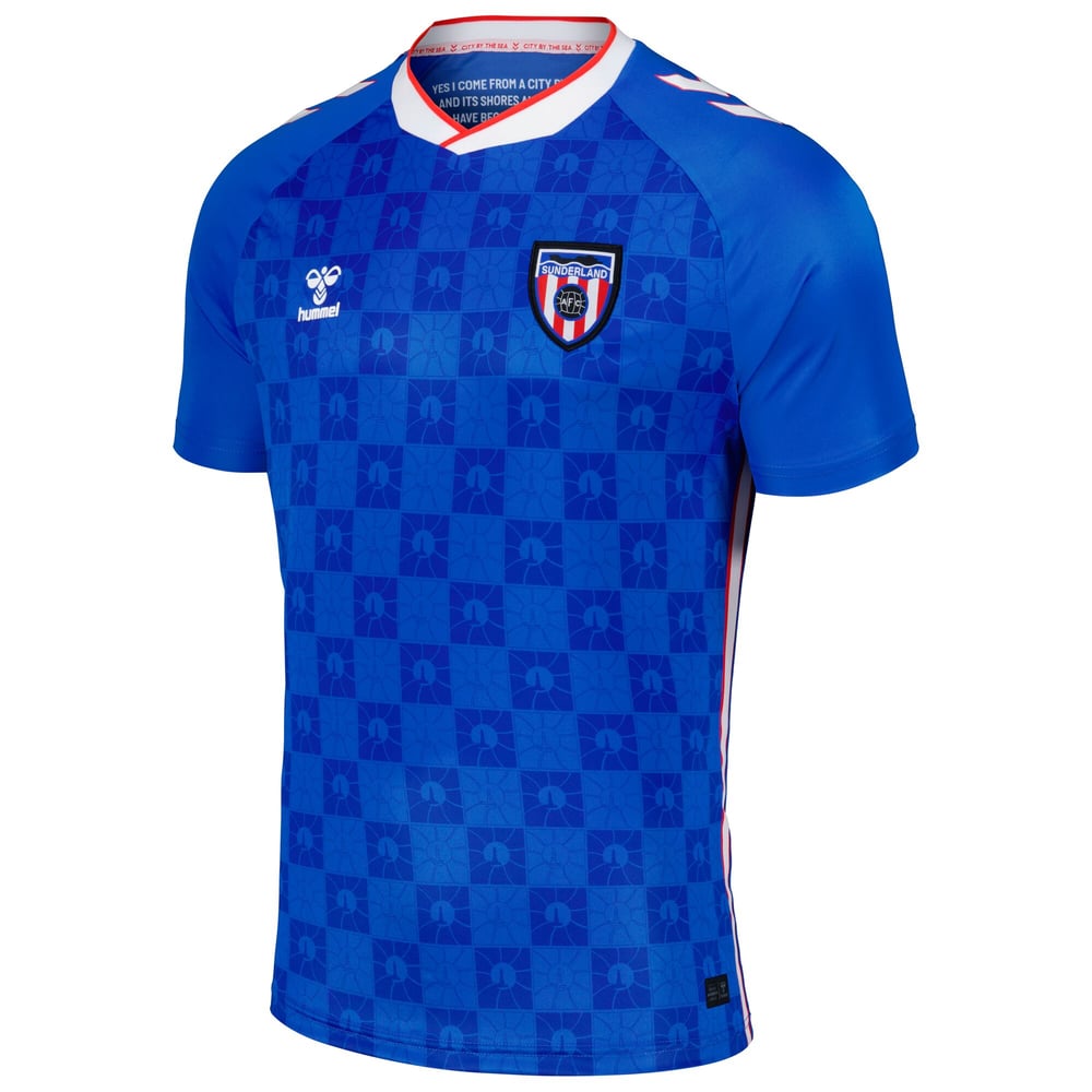 Men's Sunderland 2025/26 Away Pre Match Shirt - Blue
