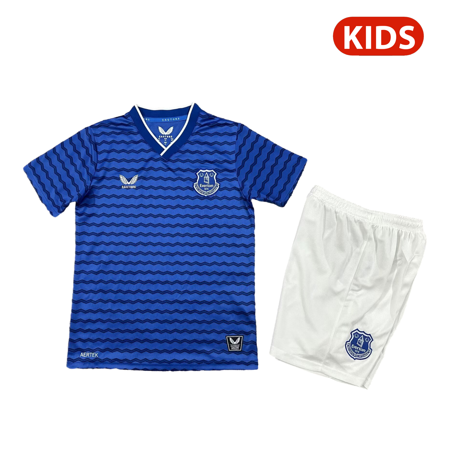 Kid's Everton 2025/26 Home Unsponsored Shirt