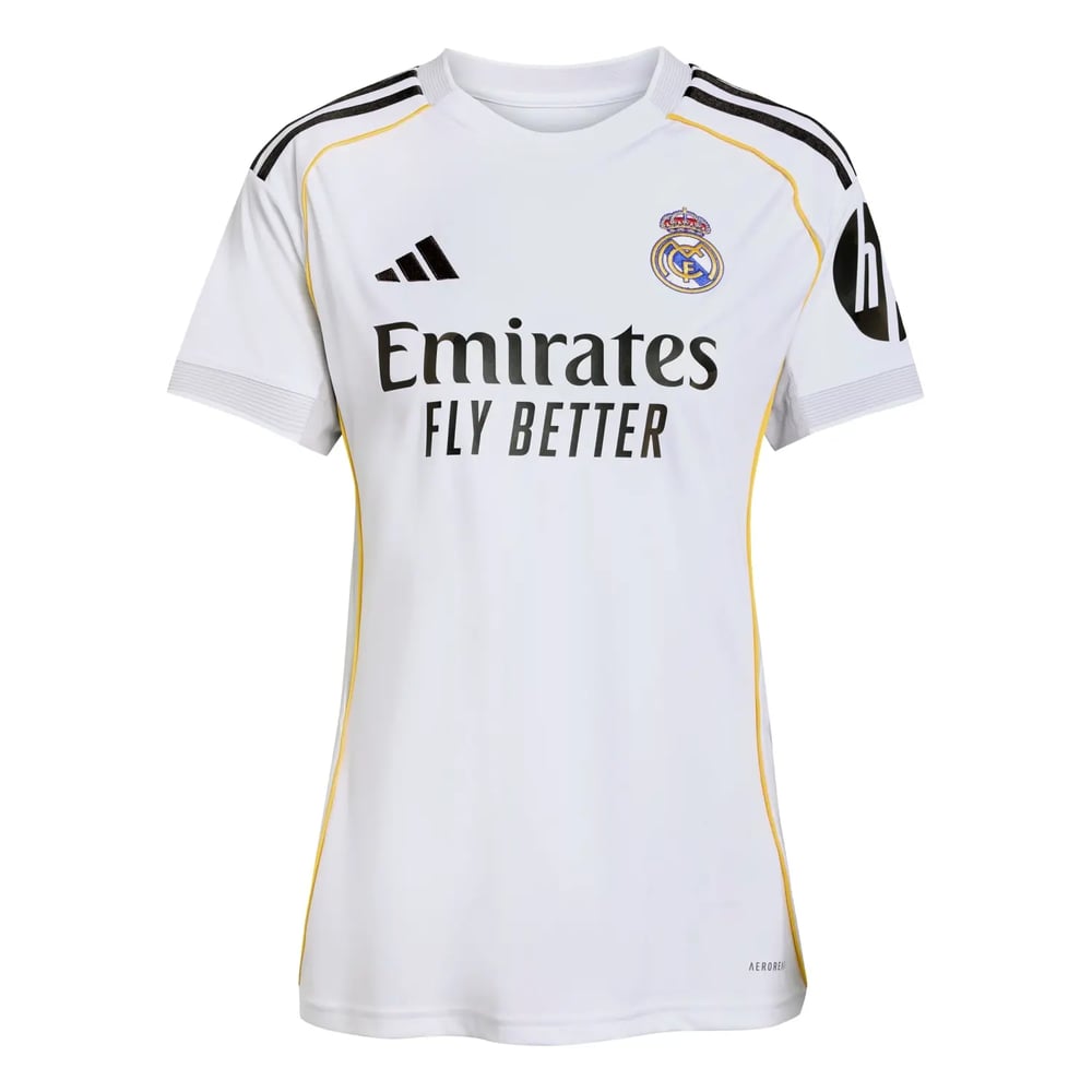 Kid's Real Madrid 2025/26 Home Long Sleeve Shirt