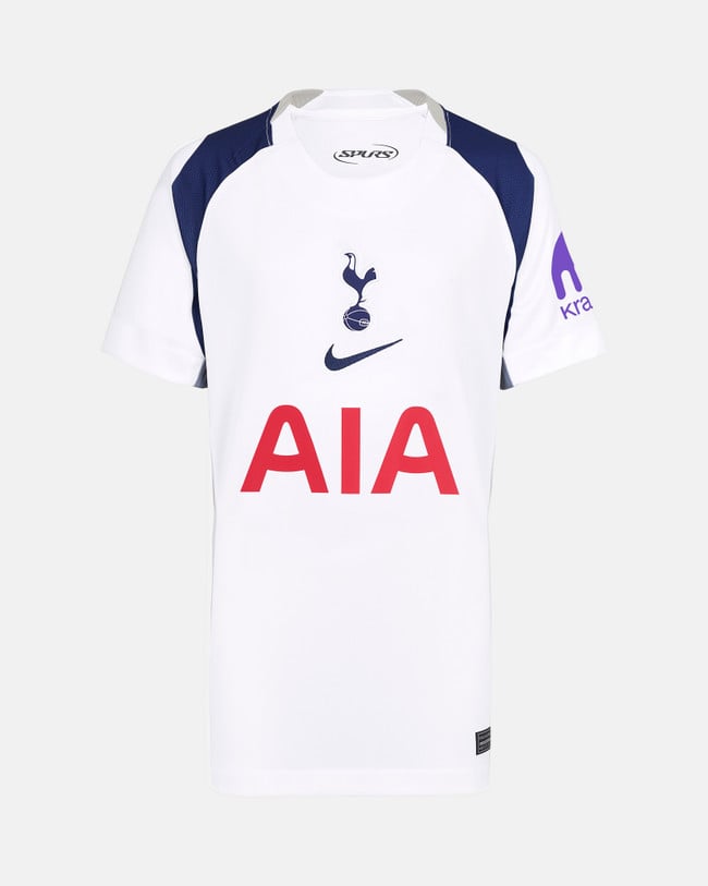 Kid's Tottenham Hotspur 2025/26 Home Long Sleeve Shirt