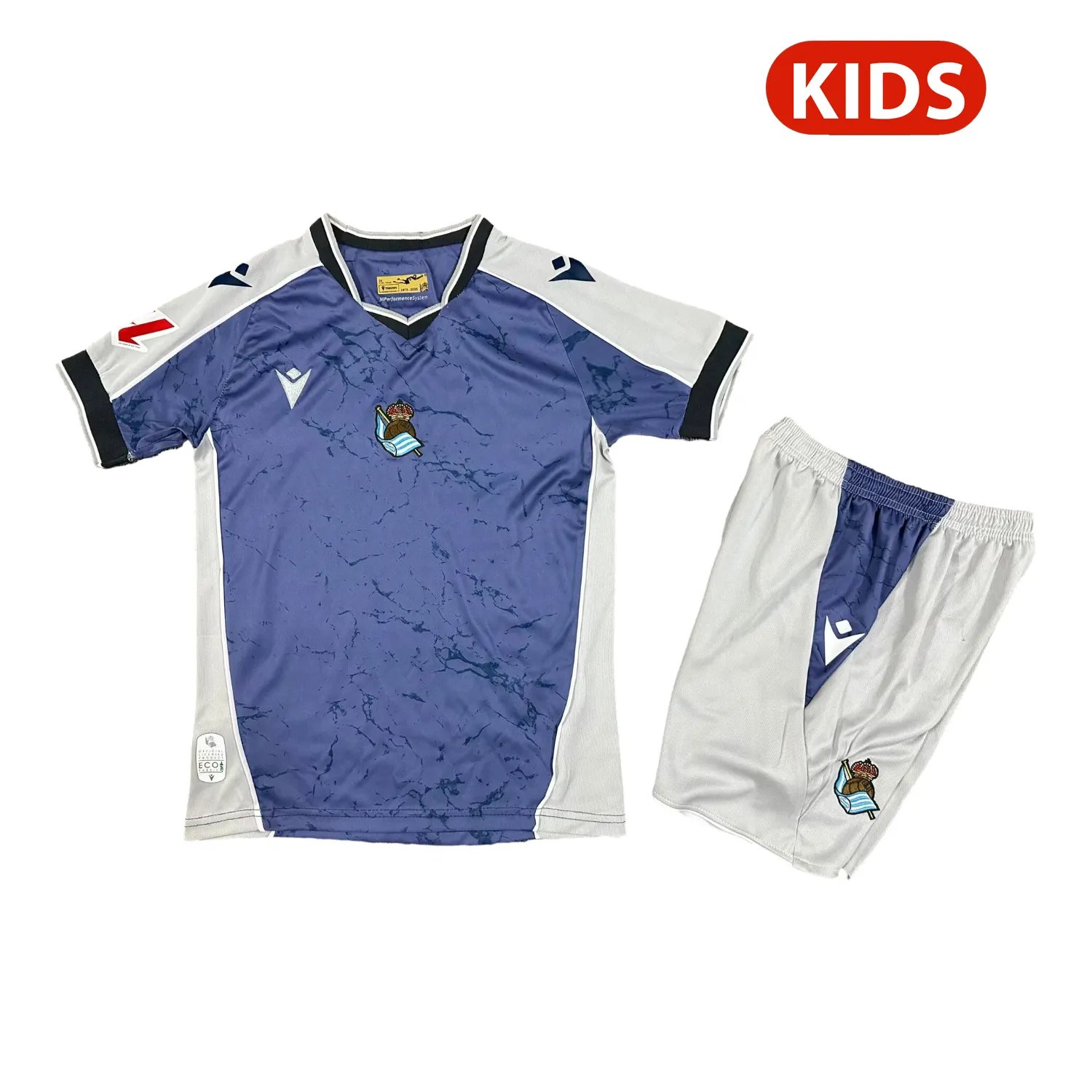 Kid's Real Sociedad 2025/26 Away Sponsored Shirt
