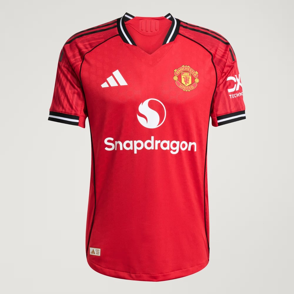 Men's Manchester United 2025/26 Home Long Sleeve Shirt