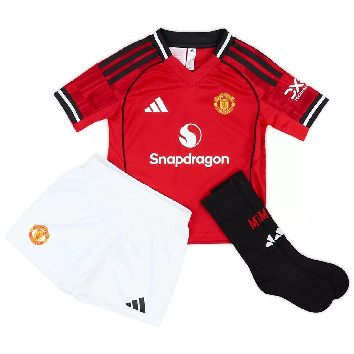 Kid's Manchester United 2025/26 Home Long Sleeve Shirt