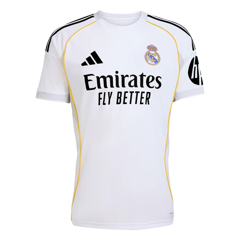 Men's Real Madrid 2025/26 Home Long Sleeve Shirt