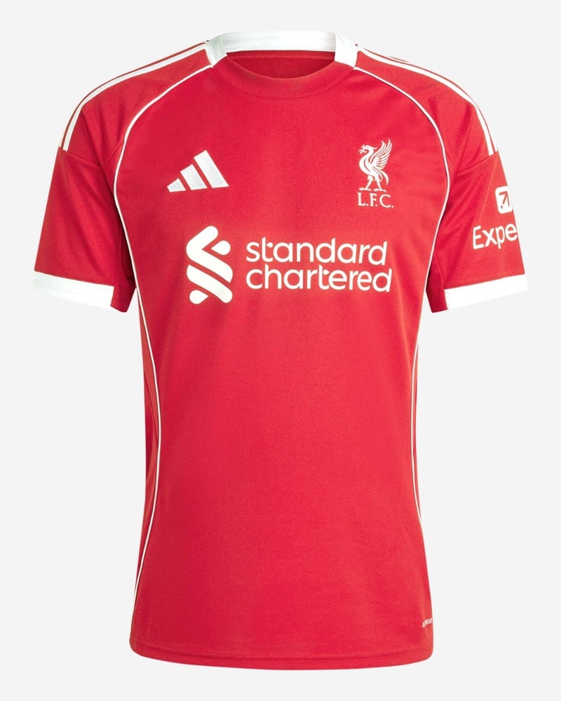 Men's Liverpool 2025/26 Home Long Sleeve Shirt