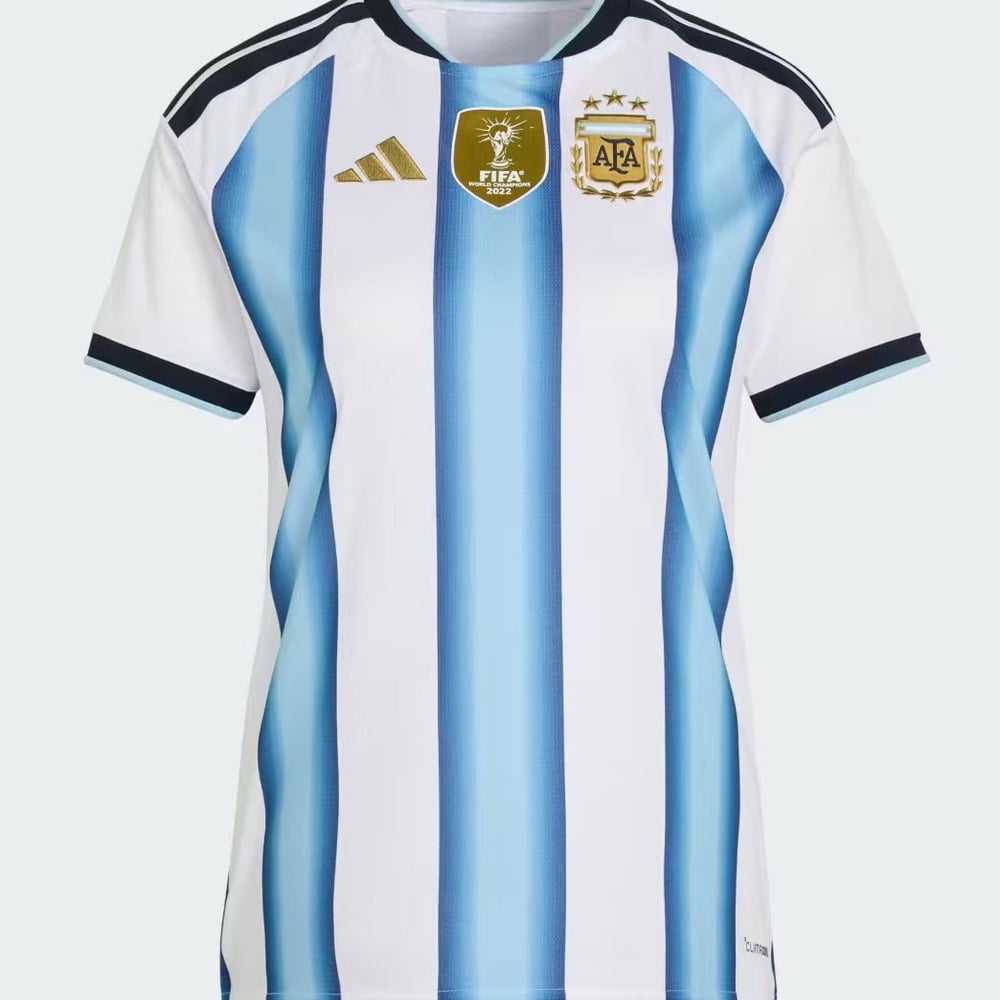 Women's Argentina 2026 Home Authentic World Cup Long Sleeve Shirt