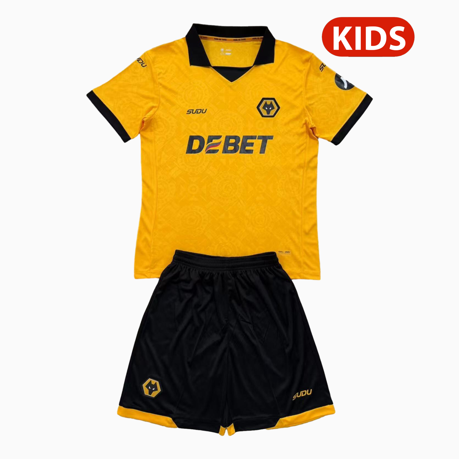 Kid's Wolverhampton Wanderers 2025/26 Home Pre Match Shirt