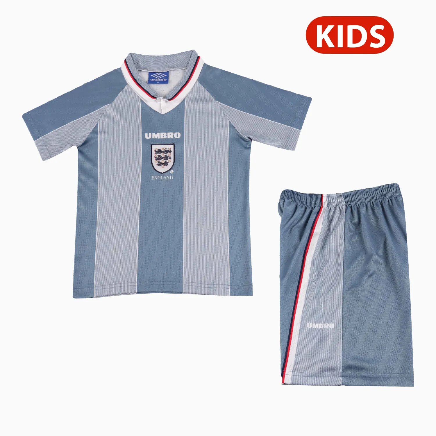 Kid's England 1966 Away World Cup Final Retro Long Sleeve Shirt #6