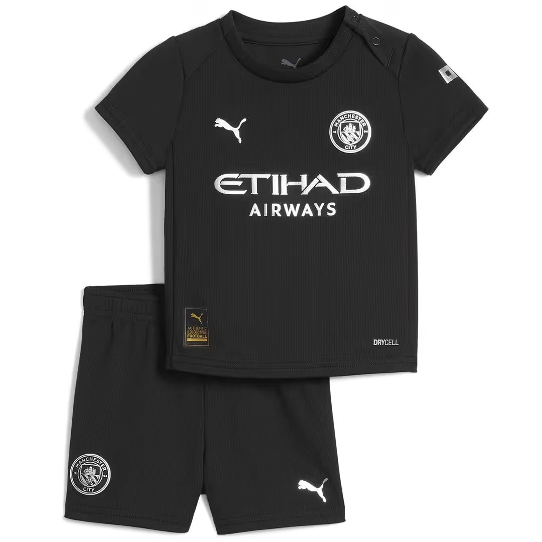 Kid's Manchester City 2025/26 Away Long Sleeve Shirt