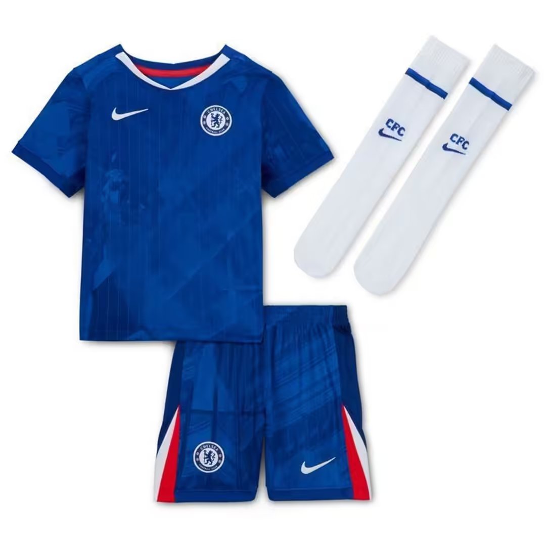 Kid's Chelsea 2025/26 Home Long Sleeve Shirt