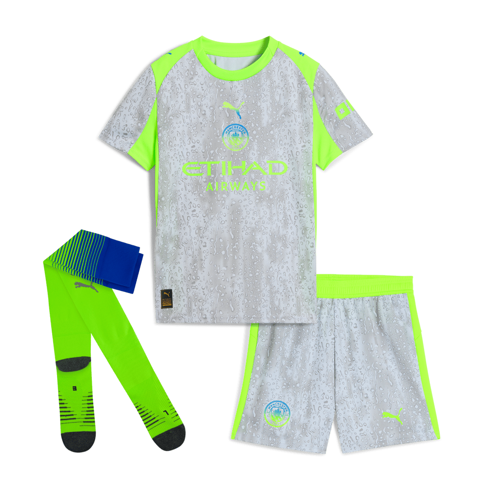 Kid's Manchester City 2025/26 Third Long Sleeve Shirt