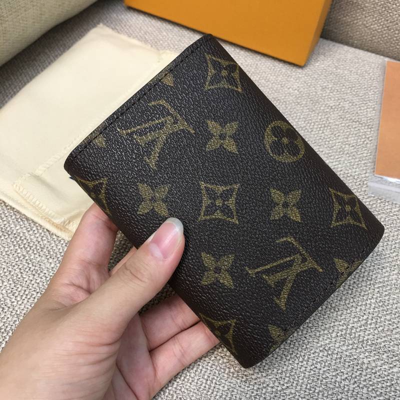 LV/路易威登高仿女士短款钱包豆豆钱包粉豆 粉色M62360-第6张图片