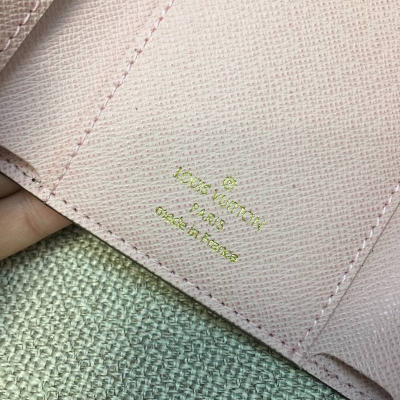 LV/路易威登高仿女士短款钱包豆豆钱包粉豆 粉色M62360-第9张图片