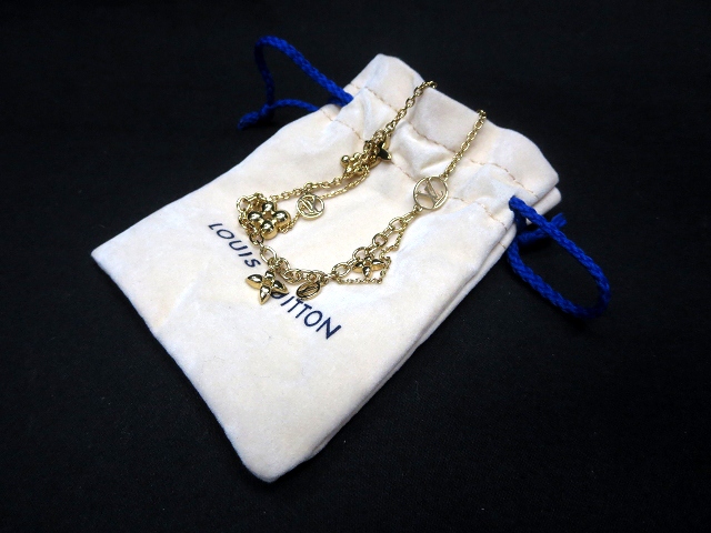 美品 ルイヴィトン LOUIS VUITTON コリエ・ブルーミング ネックレス M64855 レディース