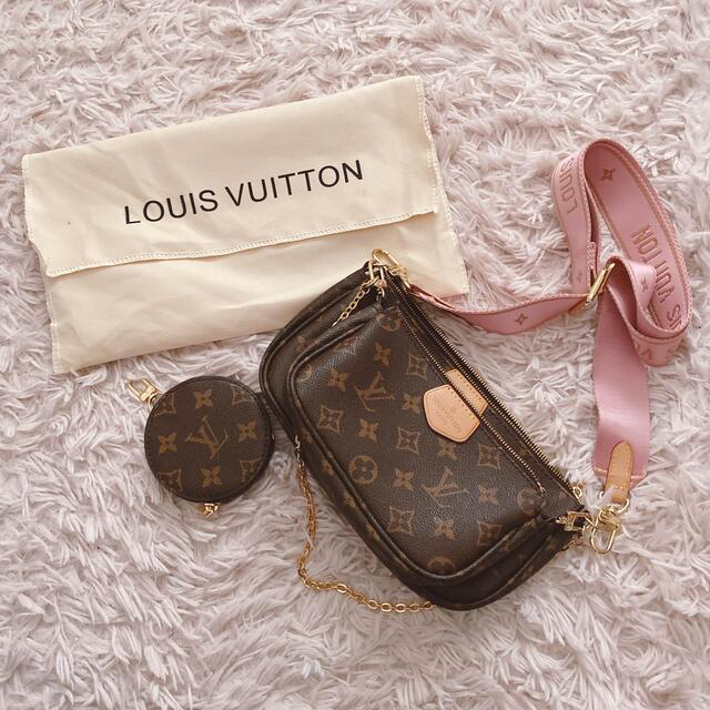 本物 VUITTON ミュルティ?ポシェット?アクセソワール バッグ
