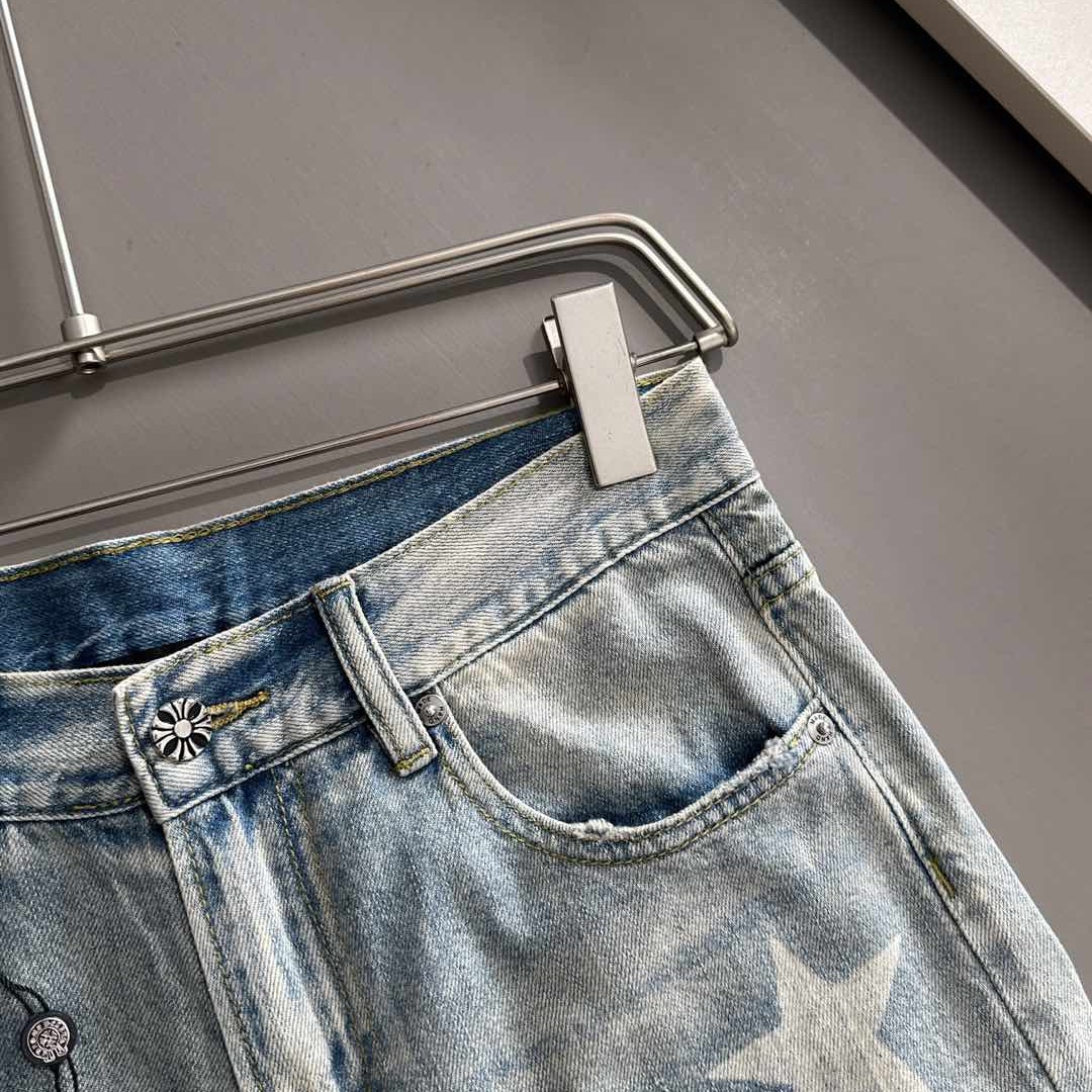 Chrome Hearts クロムハーツ デニムショーツ 2026夏季新品 ブルー（古着風）