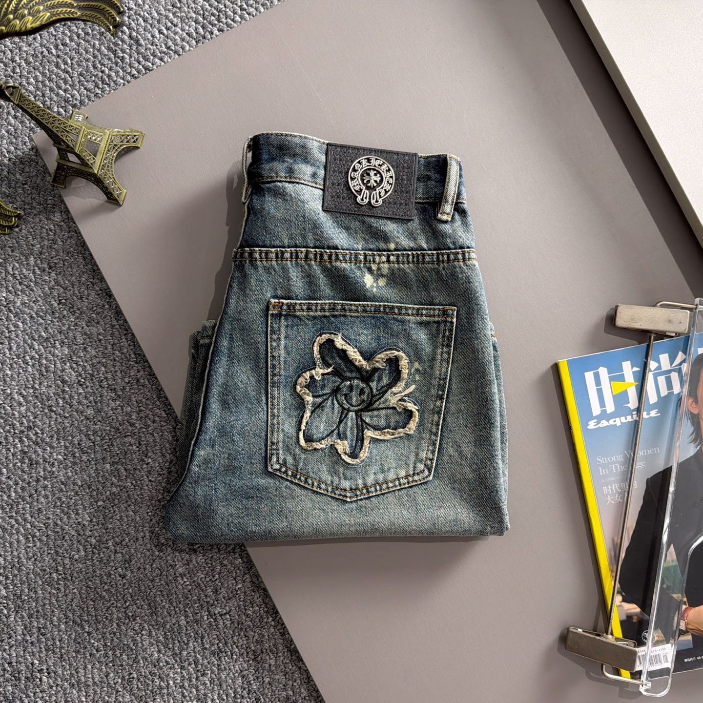 Chrome Hearts クロムハーツ デニムショーツ 復古水洗ブルー 2026夏季新品