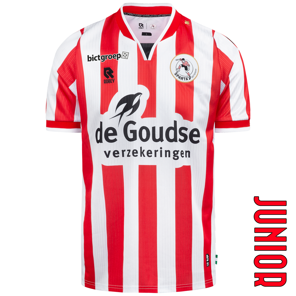 Jongens Sparta Rotterdam 2024/25 Thuis Shirt [=Eredivisie-Sparta Rotterdam=]