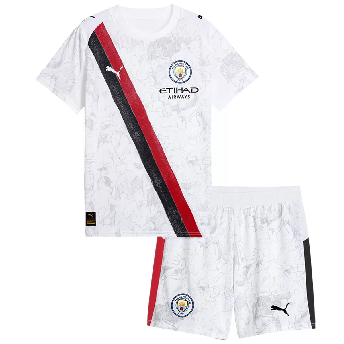 Kinder Manchester City KidSuper Klub-WM Trikot-Set 2025/26