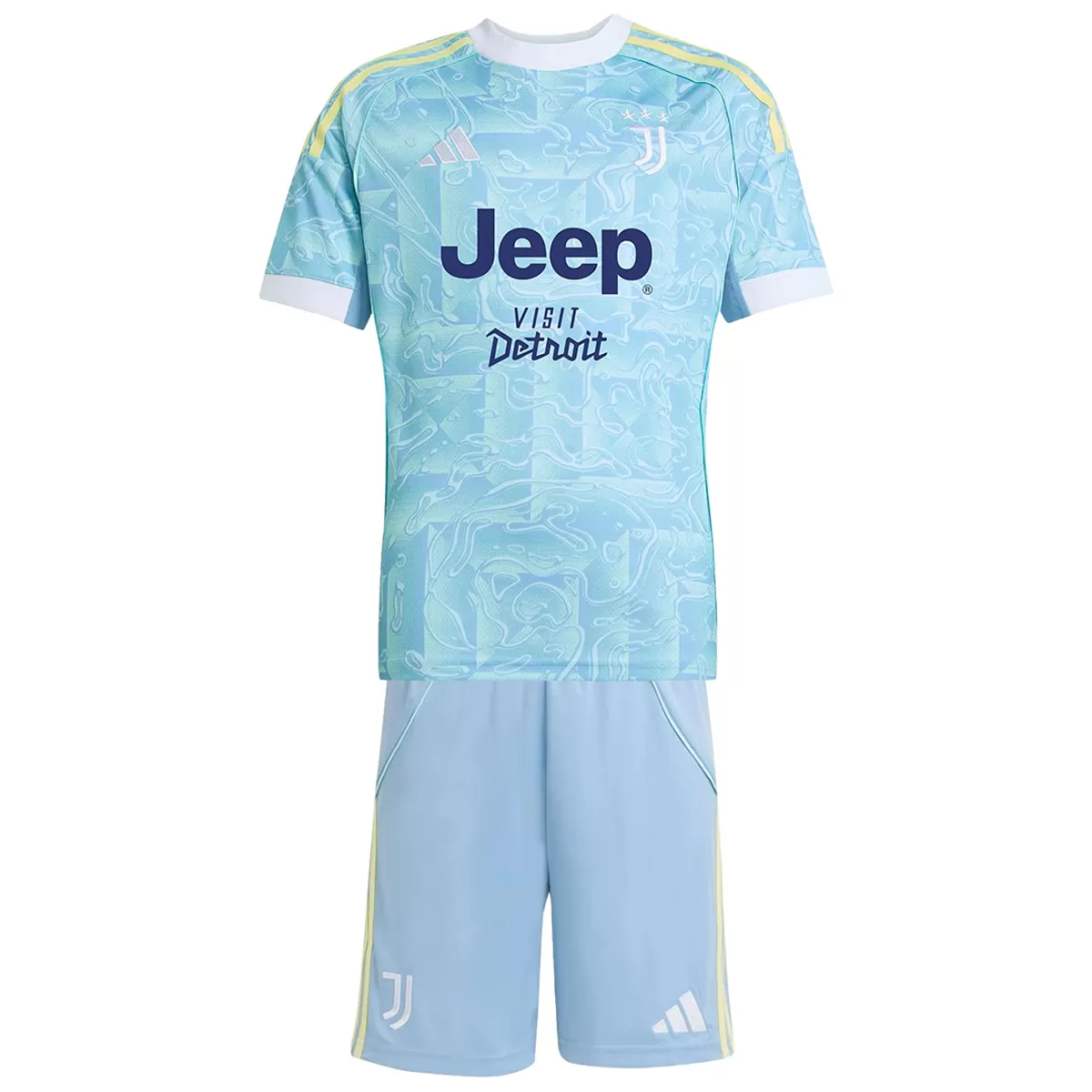 Kinder Juventus Auswärts Trikot-Set 2025/26