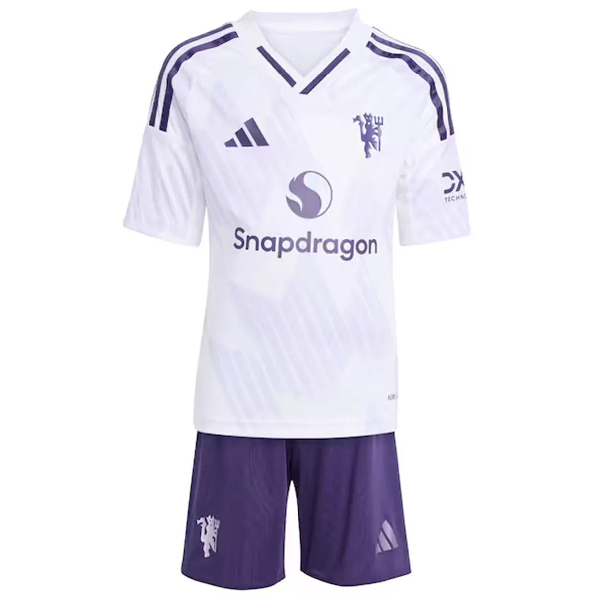 Kinder Manchester United Auswärts Trikot-Set 2025/26