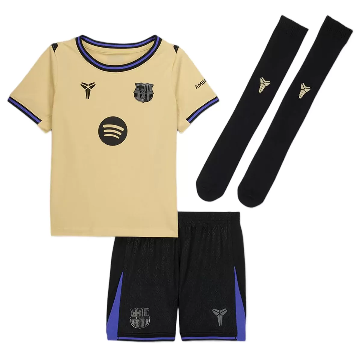 Kinder FC Barcelona x Kobe Bryant Auswärts Komplettset 2025/26