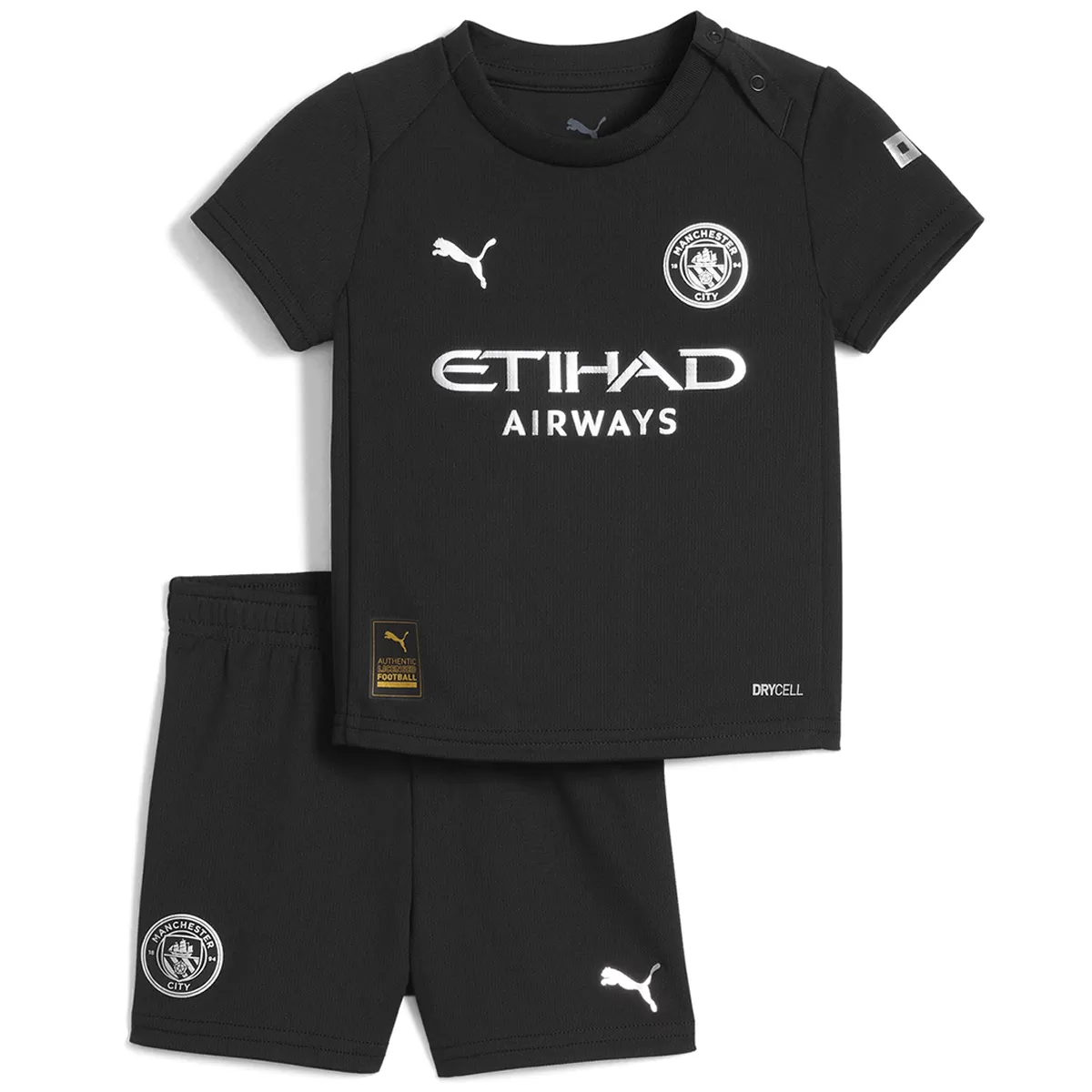Kinder Manchester City Auswärts Trikot-Set 2025/26