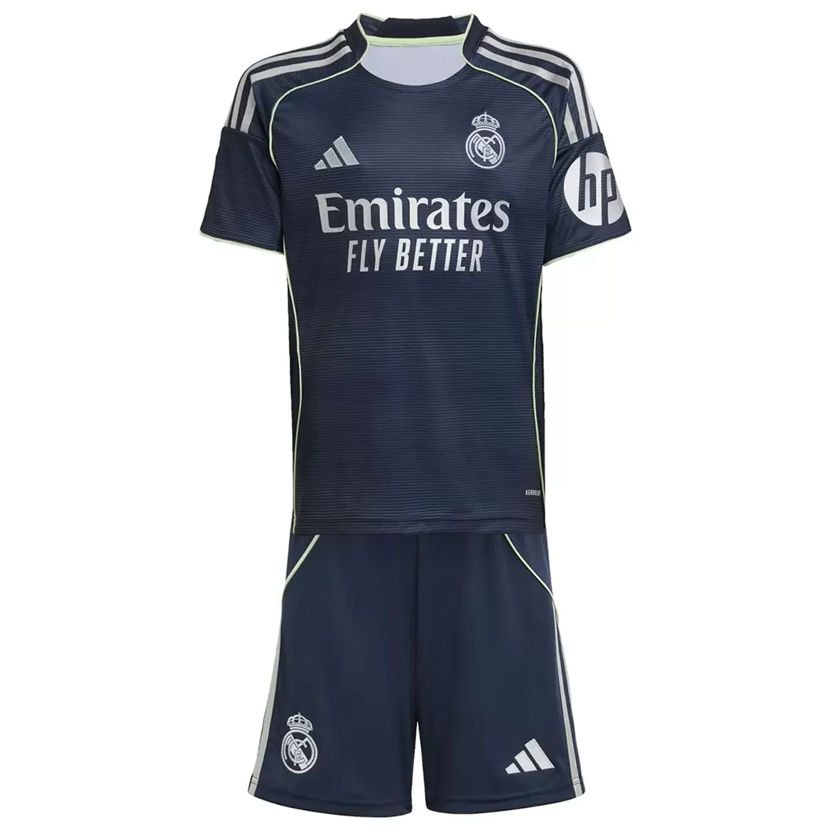 Kinder Real Madrid Auswärts Trikot-Set 2025/26