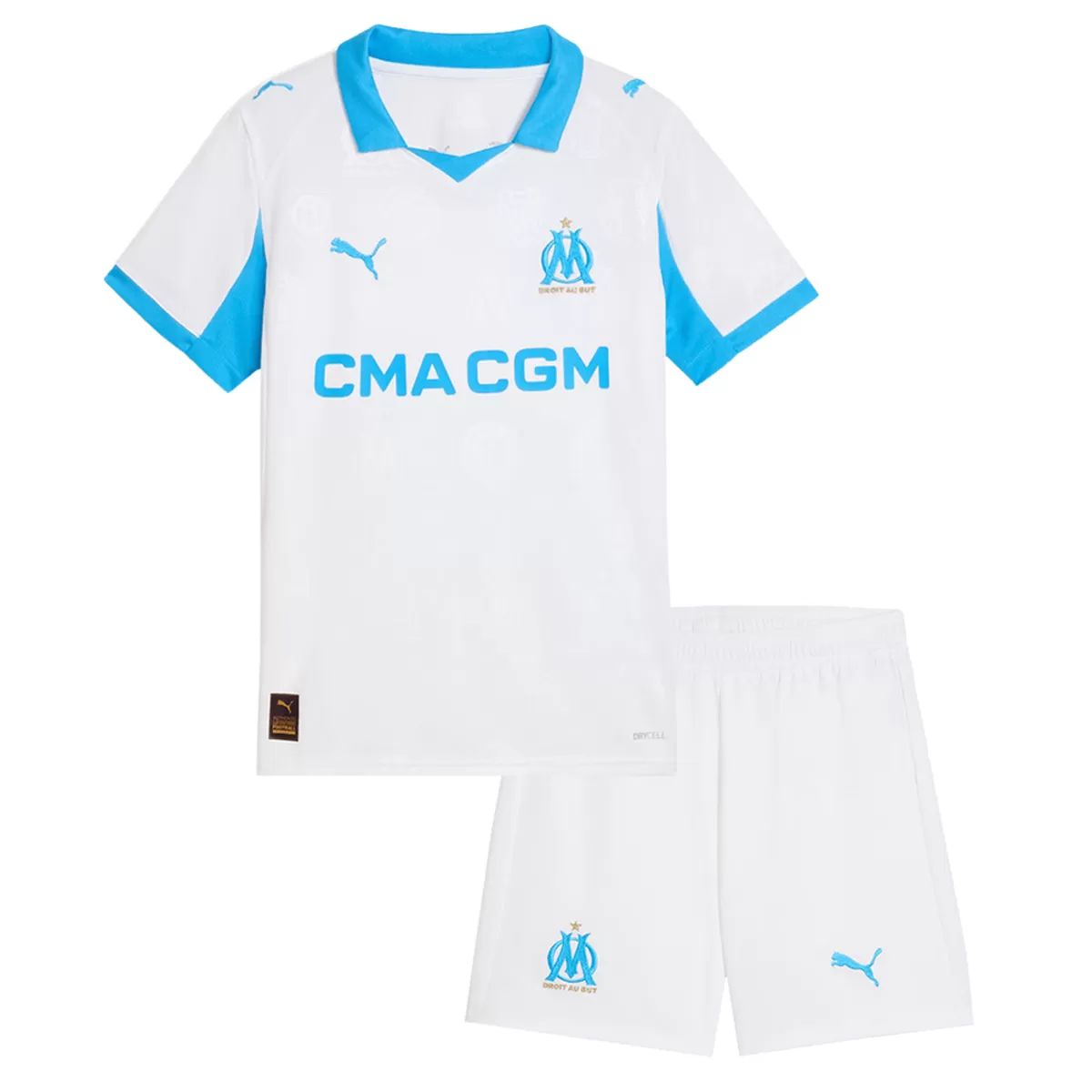 Kinder Olympique Marseille Heim Trikot-Set 2025/26