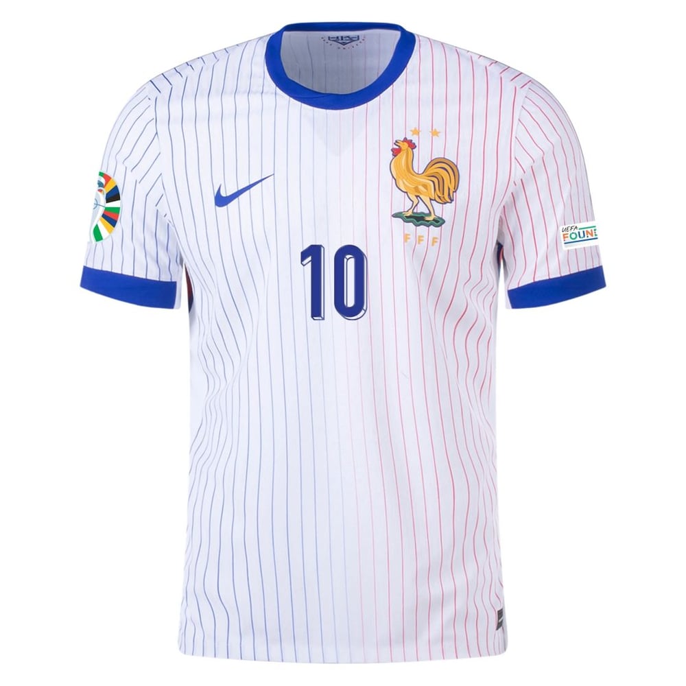 Kylian Mbappe #10 France Player Version Away Jersey EURO 2024