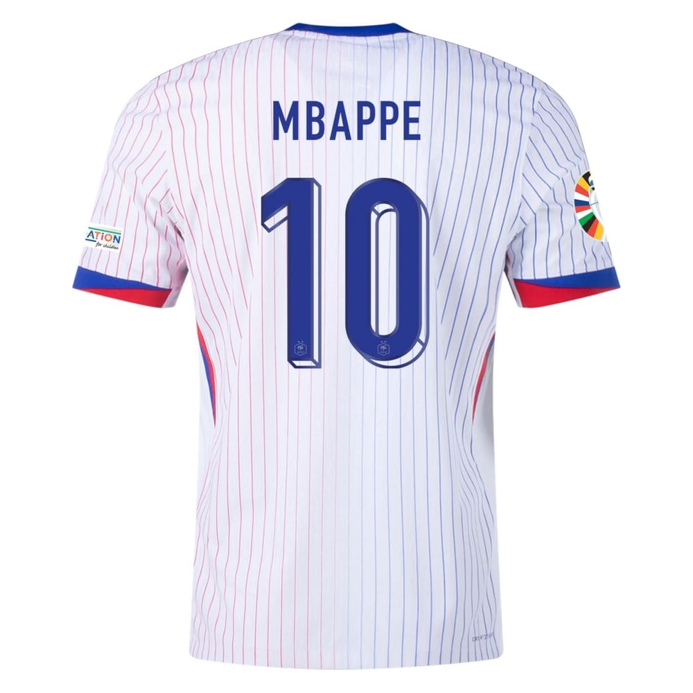 Kylian Mbappe #10 France Player Version Away Jersey EURO 2024 [=National-France=]