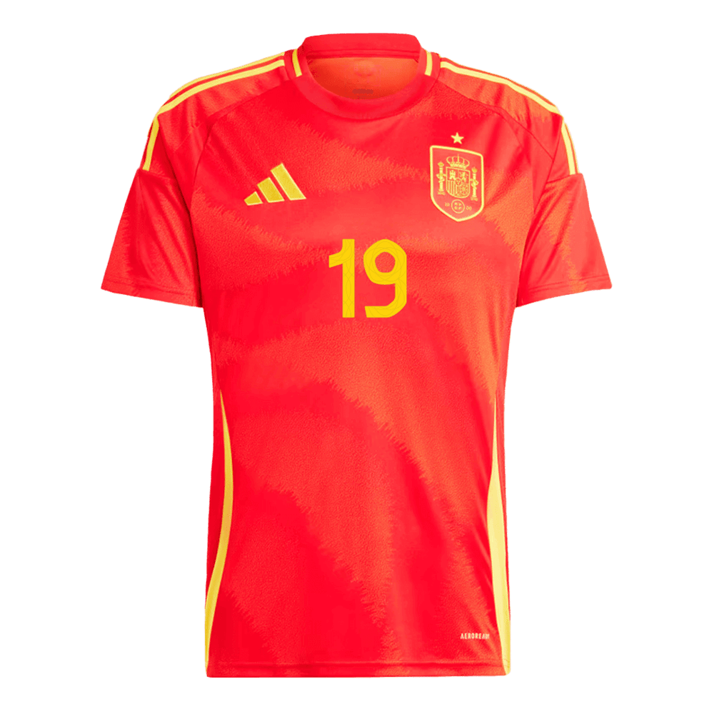 LAMINE YAMAL #19 Spanien Heimtrikot EURO 2024