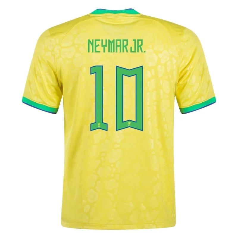 Neymar #10 Brazil Home Jersey World Cup 2022 [=National-Brazil=]