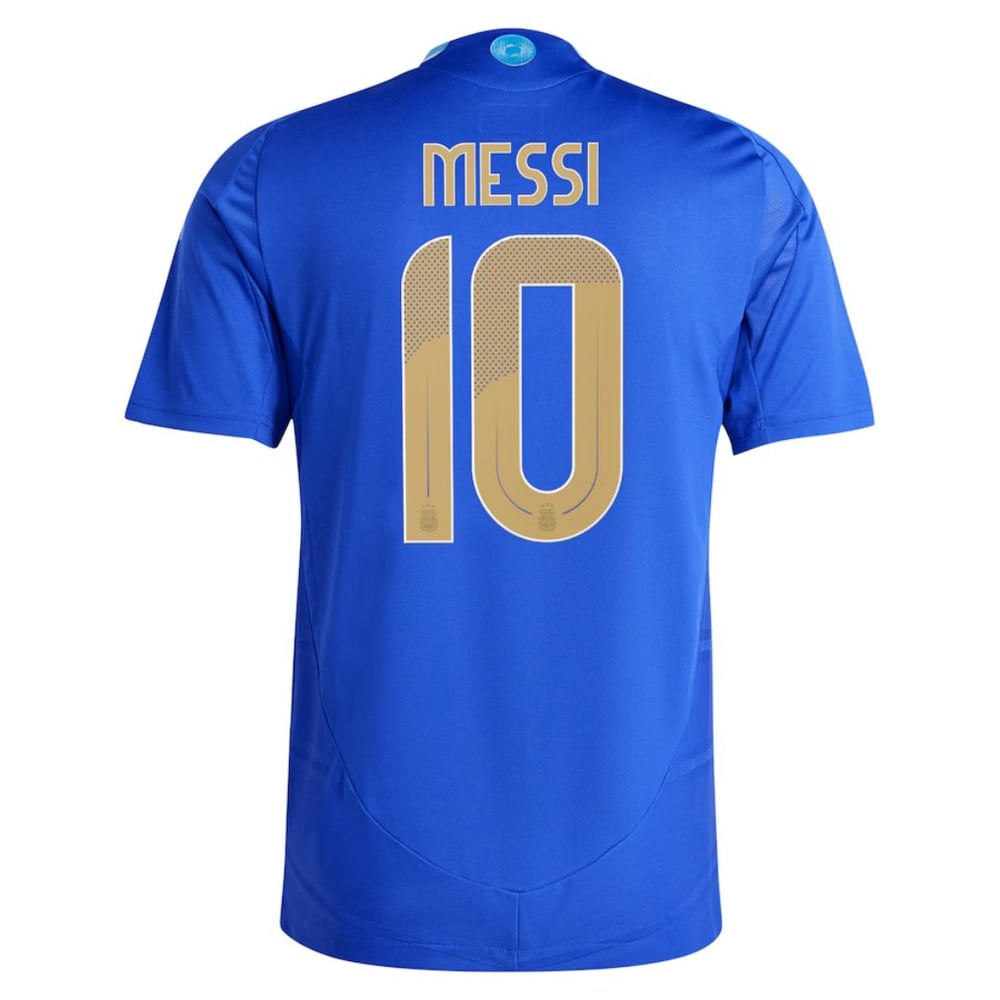 Lionel Messi #10 Argentina Player Version Away Jersey Copa America 2024 [=National-Argentina=]