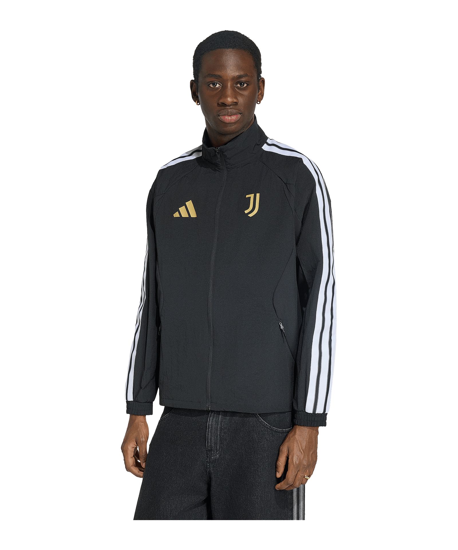 Juventus Turin Anthem Jacke Schwarz