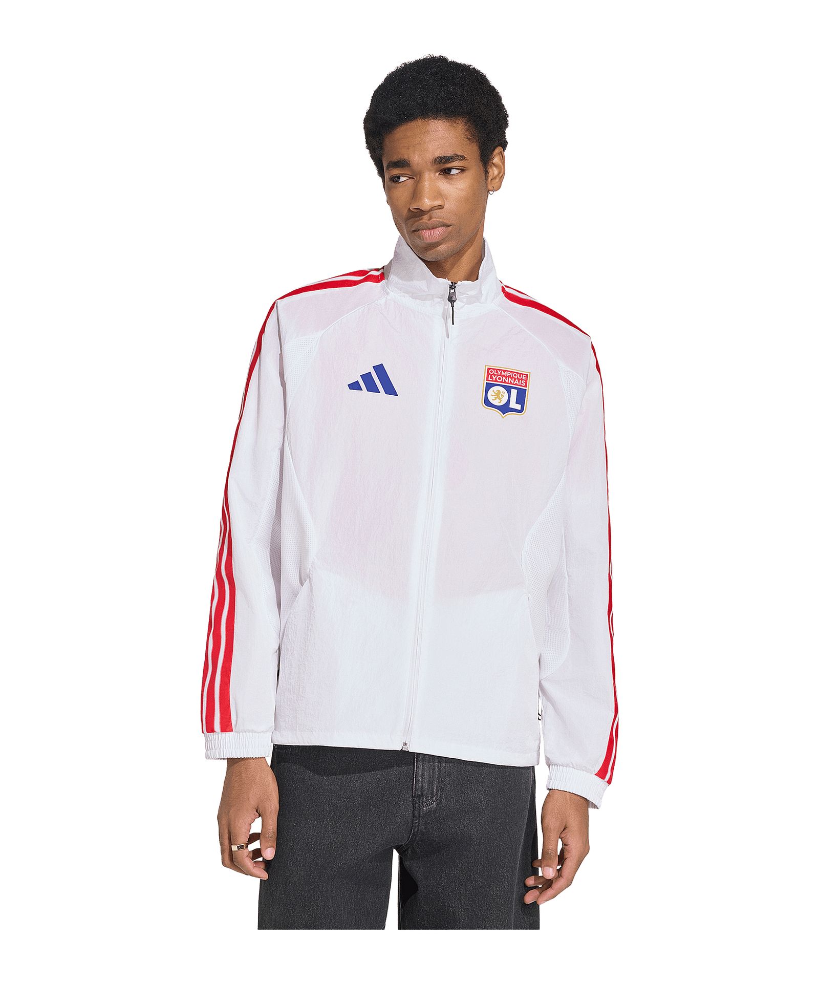 Olympique Lyon Anthem Jacke Weiß