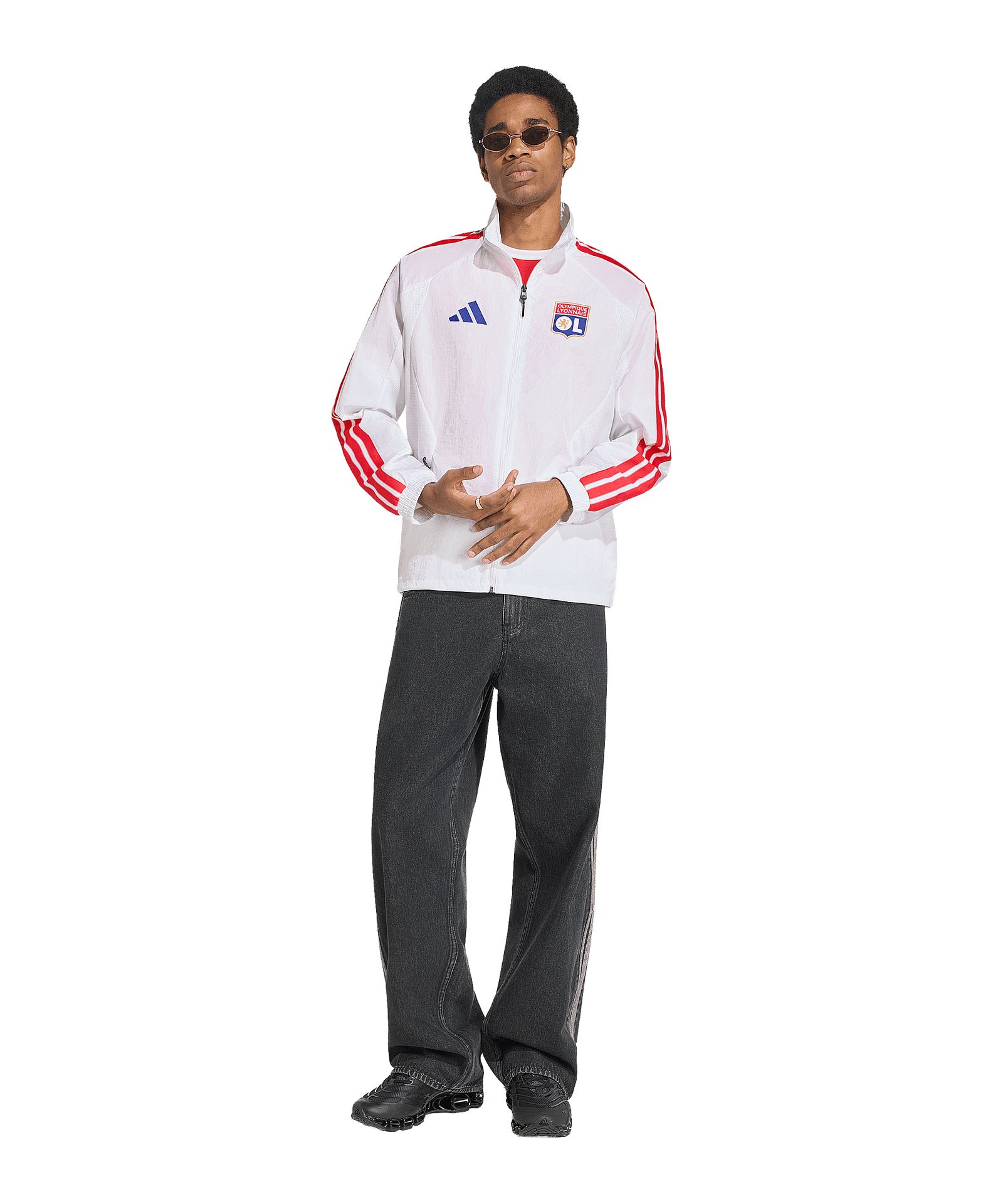 Olympique Lyon Anthem Jacke Weiß