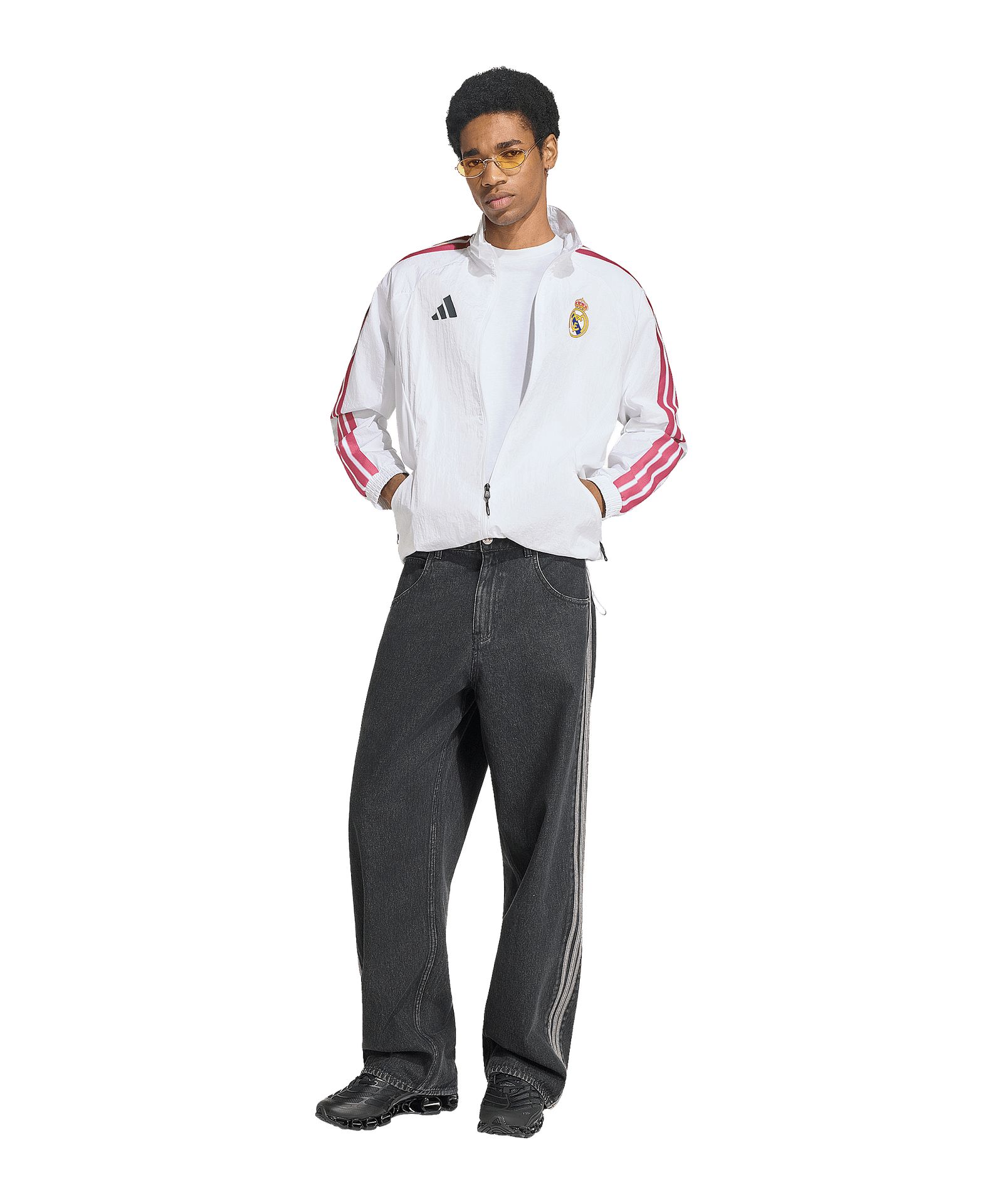 Real Madrid Anthem Jacke Weiß