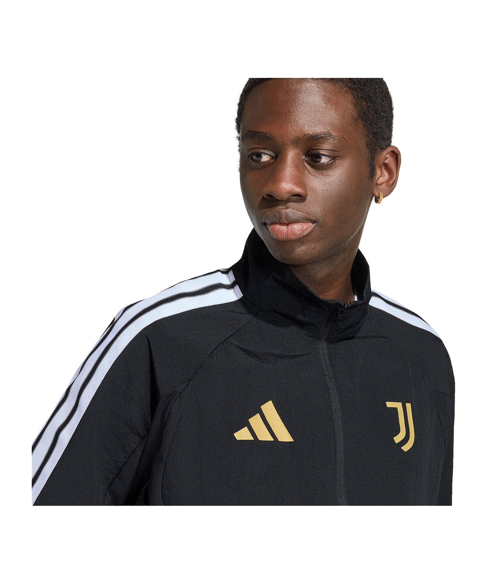 Juventus Turin Anthem Jacke Schwarz