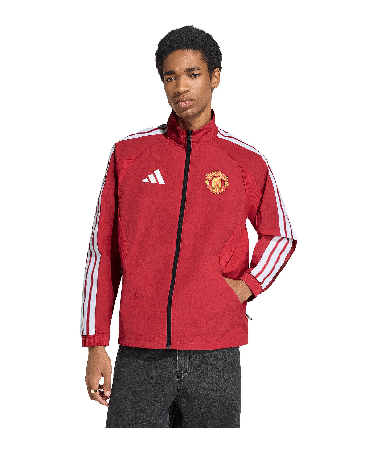Manchester United Anthem Jacke Rot