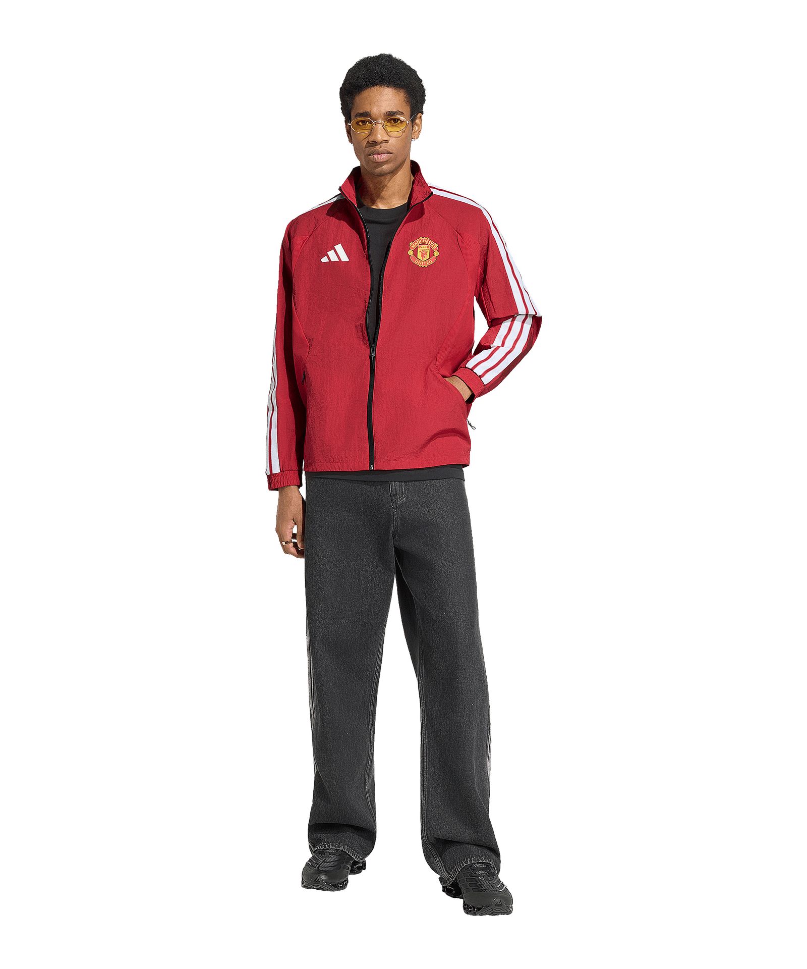 Manchester United Anthem Jacke Rot