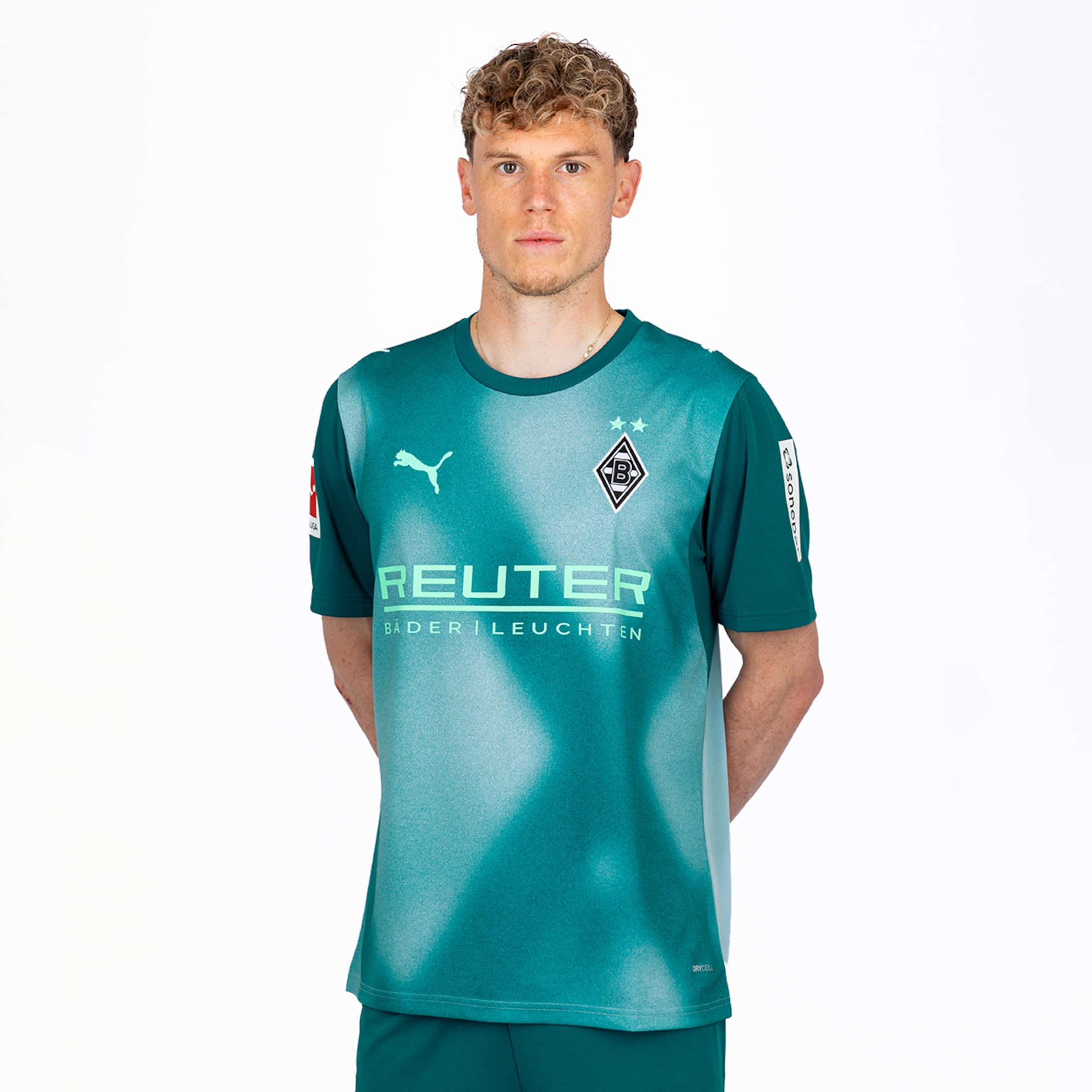 Ausweichtrikot von Borussia Mönchengladbach für die Saison 2026/27: Cool Green - Sea Foam Green