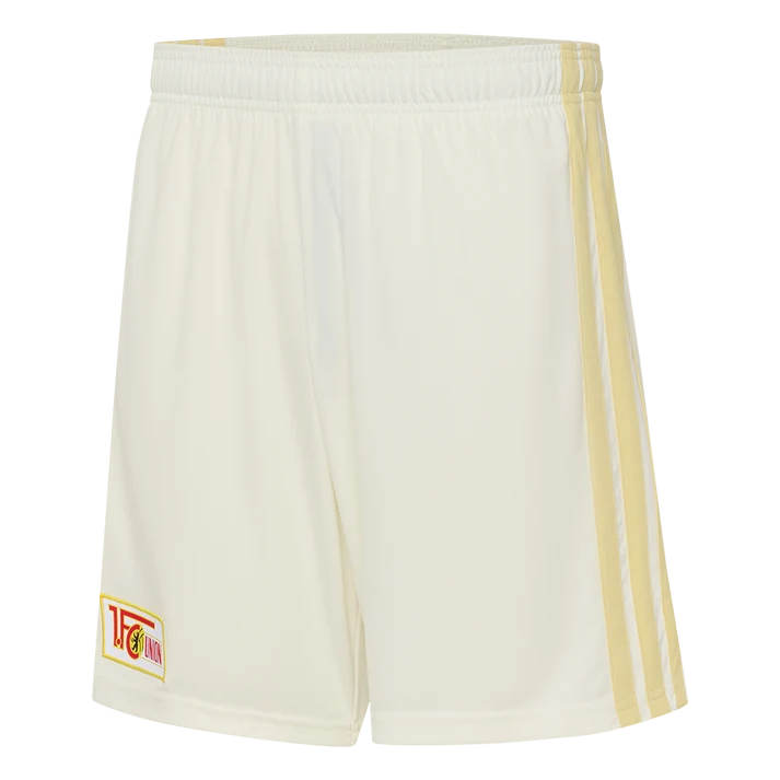 adidas Union Berlin Auswärtsshorts Saison 2026/27 – Beige/Gold